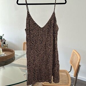 Reformation leopard dress